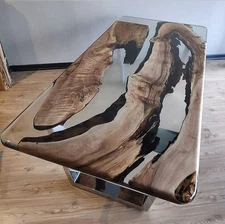 Resin Clear Unique Epoxy Resin Dining Table Epoxy Counter Top Resin Coffee Table