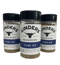 Kinder's Seasoning 5 oz PRIME RIB 3 Pack Lot Meat Steak Rub Roast BB 6/2026