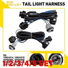 Tail Light Wiring Harness For 2007-14 Chevy Silverado Rear Left & Right 1-5SET