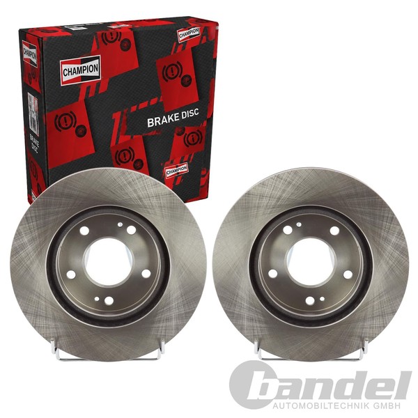 2X Champion Bremsscheiben 276Mm BelÜFtet Vorne Passend FüR Dodge Caliber-image