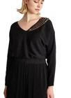 ?MARINA RINALDI  Viscose crepe sweater  PLUS size MR L= US W18_ It56_ DE48_GB22