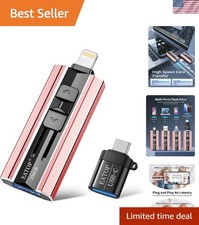 Elegant 256GB 4-in-1 Flash Drive - Effortless Storage for Phones Tablets