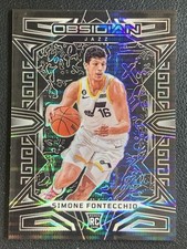 Simone Fontecchio 2022-23 Panini Obsidian Base Electric Etch Asia RC #188