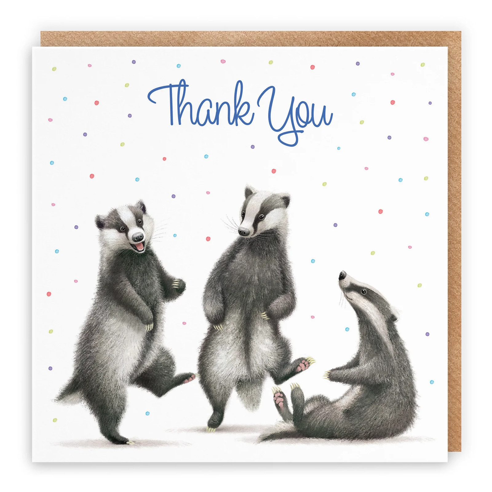 Thank You Card Badgers Milo's Gallery