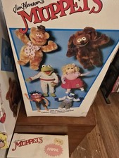 VINTAGE 1989 JIM HENSON MUPPETS MUPPET BABIES 12" ANIMAL W/ DRUM  ORIGNAL BOX