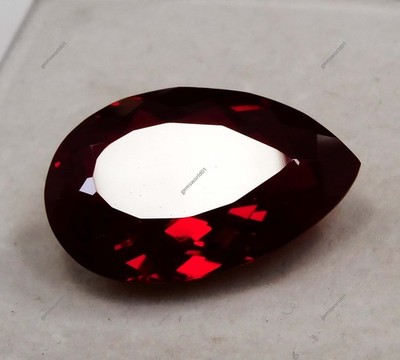 48.35 Ct Natural CETIFIED Red Ruby Rare Pear Cut Unheated Loose Gemstone