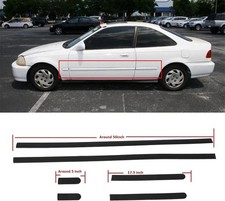 Thin Body Side Door Protective moldings Panel Molding Fit for 1996-2000 Civic