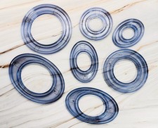 Creative Memories Custom Cutting System Patterns Templates Circles Ovals 7pc