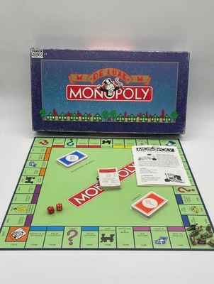MONOPOLY VINTAGE DE LUXE ÉDITION PARKER COMPLET PIONS METAL - Photo 1/4