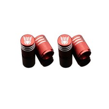 4x Red Transformers Decepticons Car Wheel Tire Caps Air Valve Stem Cover