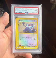 Pokemon TCG Expedition Base Set Rattata 128/165 Reverse Holo PSA 9 (2002)