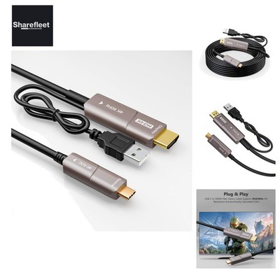 USB C to HDMI Fiber Optic Cable USB 3.1 Type C to 4K HDMI Cable, Thunderbolt...