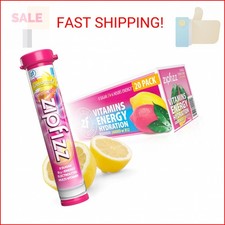 Zipfizz Daily Energy Drink Powder, Pink Lemonade, 20 Pack 3-in-1 Sustained Ene