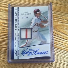 2025 Leaf in the Game Used MIKE SCHMIDT Auto Patch #13/20