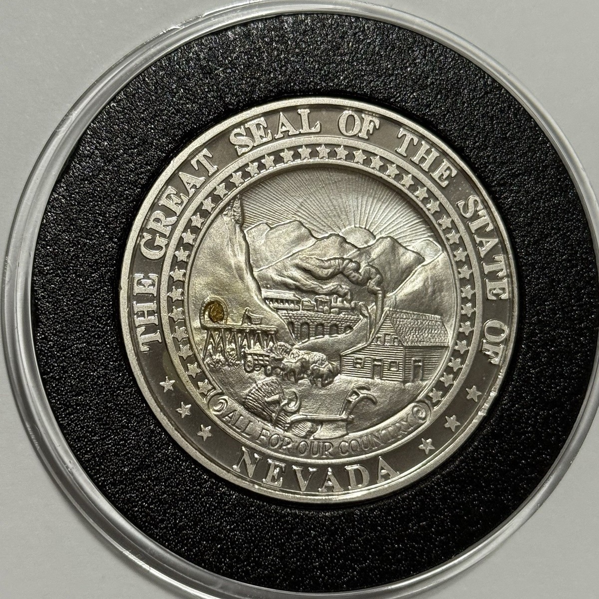 1992 Nevada's Wildlife Eagle Rare MR Coin 2 Troy Oz .999 Fine