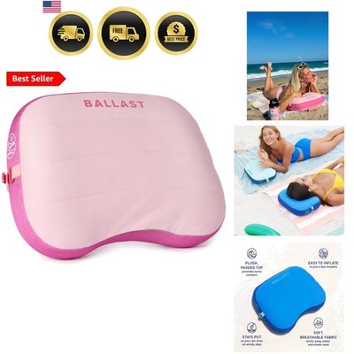 Beach Pillow   Comfy, Durable & Compact, Stays Put on Windy Beaches with Pate...