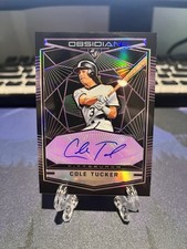 Panini 2019 Obsidian Autographs Cole Tucker Purple Prizm /99 RC Pirates