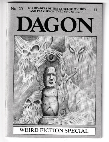 DAGON #20 - 1987 H.P. Lovecraft horror fanzine - Thomas Ligotti, Dave Carson
