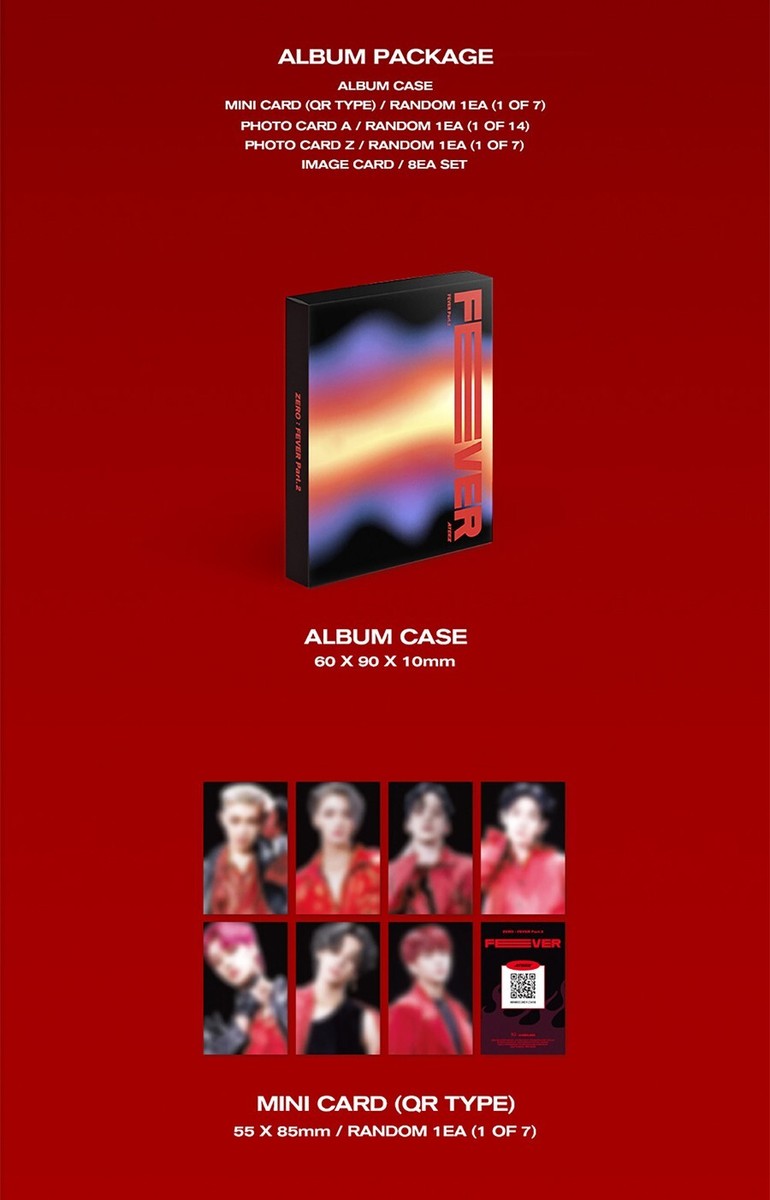 ATEEZ ZERO:FEVER PART.2 Album PLATFORM 3 Ver SET/3 QR+6 Photo Card