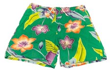 VTG Men  s Playboy Swim Trunks Shorts L Colorblock Tropical H1
