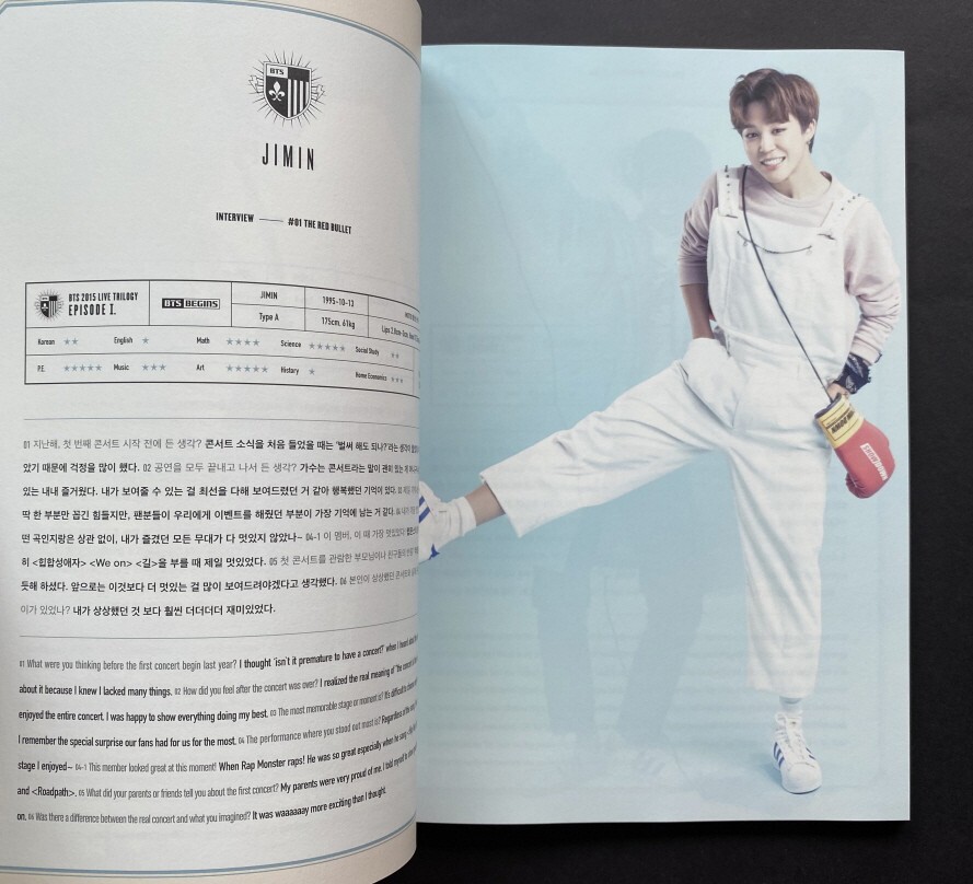 BTS-2015 LIVE TRILOGY EPISODE I BEGINS PROGRAM BOOK KOREAN VERSION