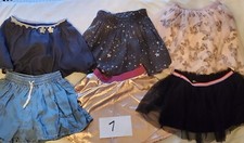 pre owned lot of 6 girls skirts mixed lot Size 7