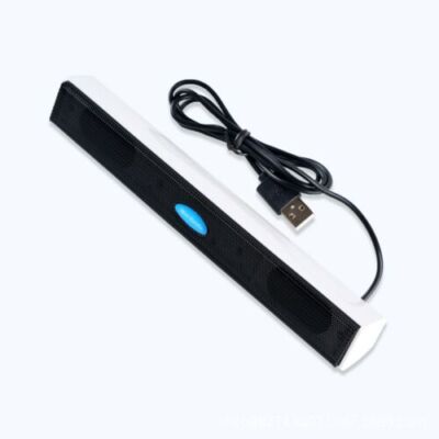 Wired Computer Speakers Soundbar 2.0 Stereo Bass Sound USB for Desktop PC Laptop