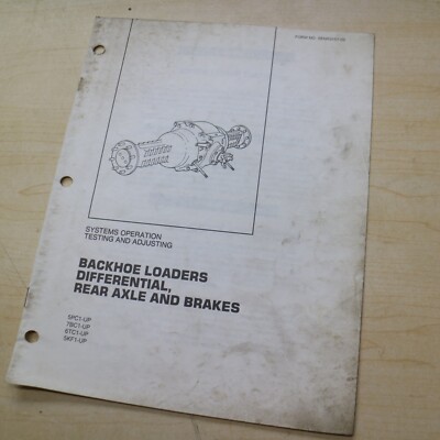 CATERPILLAR 416 426 428 436 438 Backhoe Differential Brakes Service Shop Manual