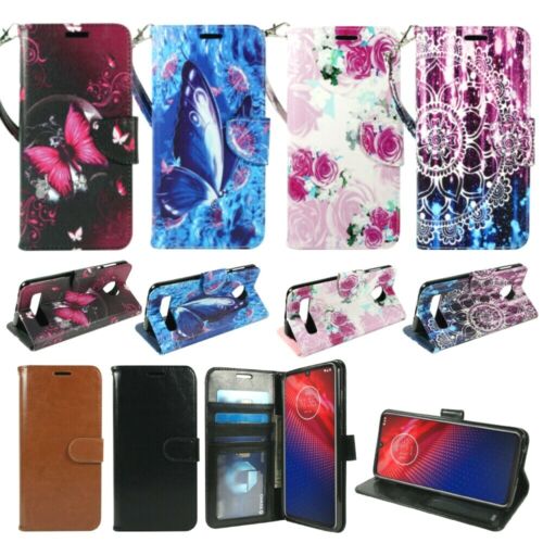 For Samsung Galaxy A20, PU Leather Wallet Phone Case Stand Magnetic Fold Strap - Picture 1 of 32