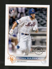 2022 Topps 582 Montgomery Club Stamp #166 Patrick Mazeika RC New York Mets
