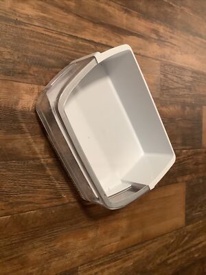 Ripiano Porta Pattumiera Per Frigorifero LG - Ricambio Compatibile Con AAP73252202, Dimensioni 14x10x4 Pollici, Colore Trasparente/bianco - Foto 3