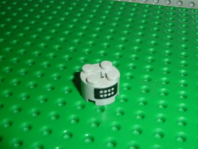 Lego Stein 2x2 rund mit Knöpfen Muster Ref 3941p01 Set 735/6378/6394/715
