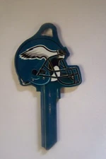 Philadelphia Eagles  Helmet  Kwikset KW1/KW10 House key blank