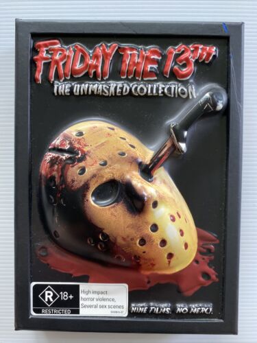 DVD - FRIDAY THE 13TH THE UNMASKED COLLECTION (3D Hardcase) R4 - Nine Films - Picture 1 of 4