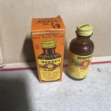 Vintage Hoppes No9 Gun Bore Nitro Cleaning Solvent Bottle In ORIGINAL BOX! 1930s