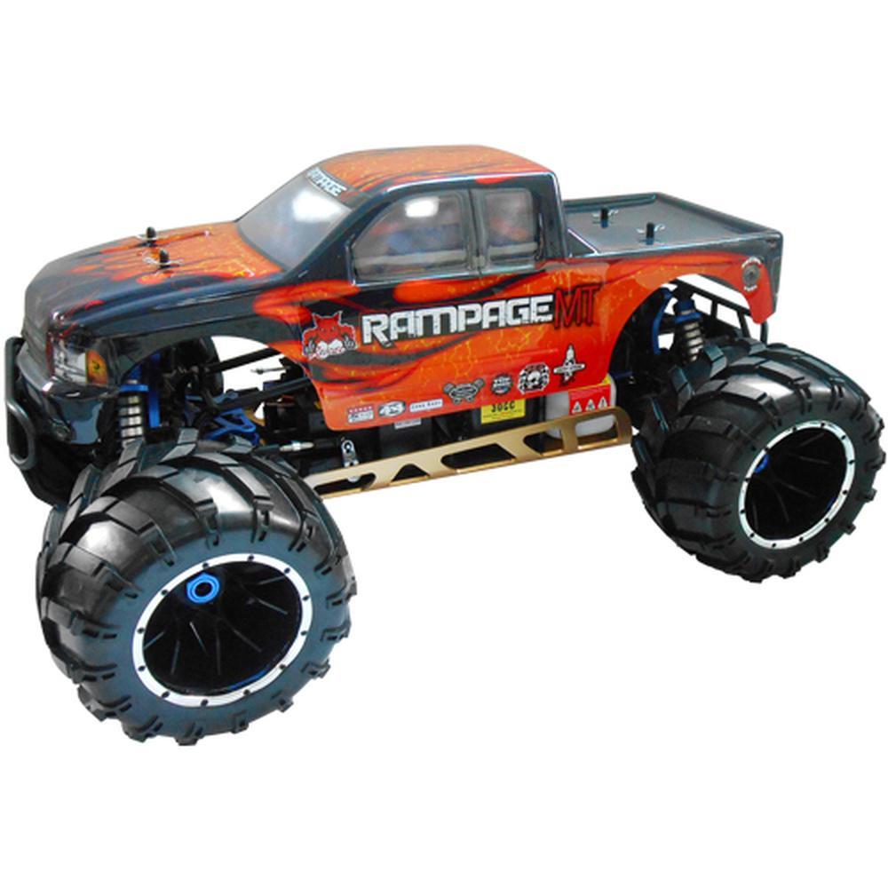 NEW Redcat Racing Rampage Mt V3 1/5 Scale Gas Monster Truck Orange Flame Truck