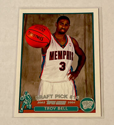 2003-04 Topps Basketball #236 Troy Bell RC Memphis Grizzlies