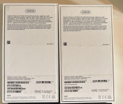 Original Apple BOX Only- Insert For iPhone Xs Silver 256GB- 1 Only