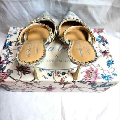 Antonio Melani Nicola Bathie Caroline Ornamented Metallic silver