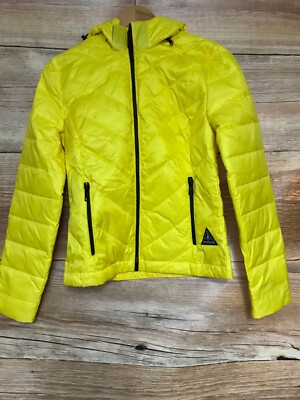Jack Wills gelbe Premium Daunen gefüllte leichte wattierte Jacke