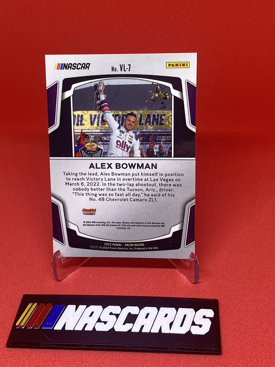 Alex Bowman 2022 Panini Prizm Racing Victory Lane Bound Insert