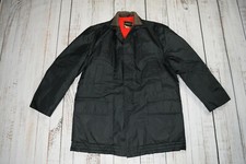 VINTAGE 60S TOWNCRAFT PENNEYS SHERPA LINED RAIN JACKET CHIN STRAP SZ 42 NYLON