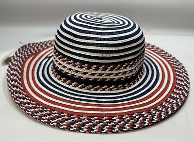 Cat & Jack Toddler Girls' Floppy Hat Red/White/Blue 2T-5T NWT