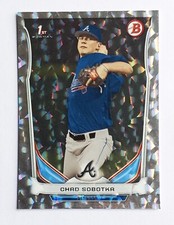 2014 Bowman Draft 1st Chad Sobotka Silver Ice Parallel #dp87 Braves Rookie 