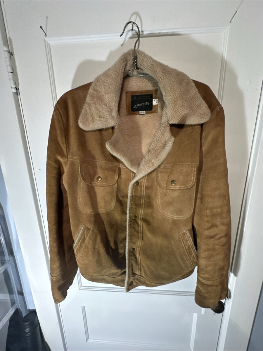 Vintage JCPenney, genuine split cowhide, leather jacket