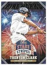 2015 Trenton Grisham Clark Panini USA Stars & Stripes Fireworks Rookie - Padres