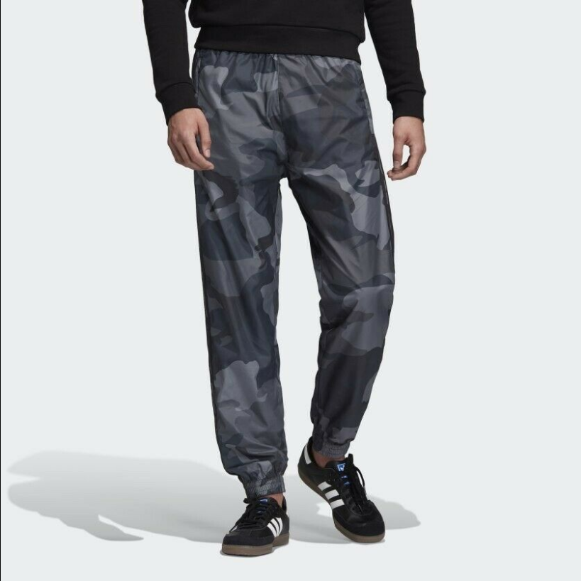 adidas Originals Camo Woven Men Track Pants Camouflage Black Gray - Main Image