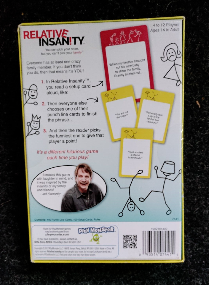 Relative Insanity Board Game Jeff Foxworthy New eBay