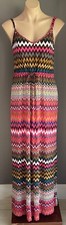 NOOKIE BEACH Multicolour Zig Zag Sleeveless Elastic Waist Maxi Dress Size 14