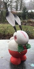 Alter Osterhase Pappmaschee Candy Container O...